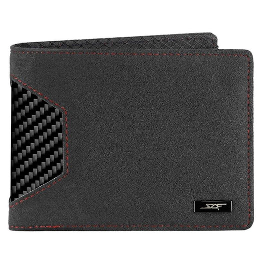 Alcantara & Real Carbon Fiber Bi-Fold Wallet